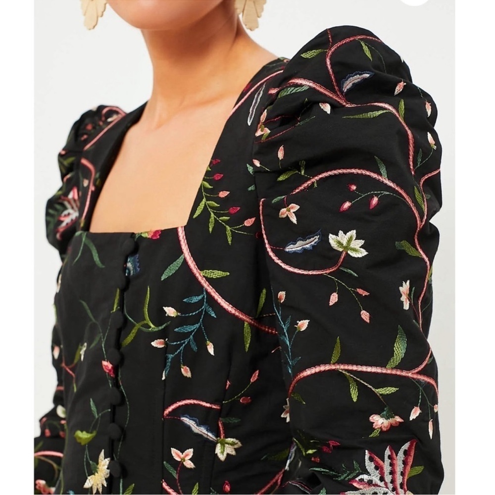 Tuckernuck Black Embroidered Calle Long Sleeve Dress NWT - Picture 12 of 12